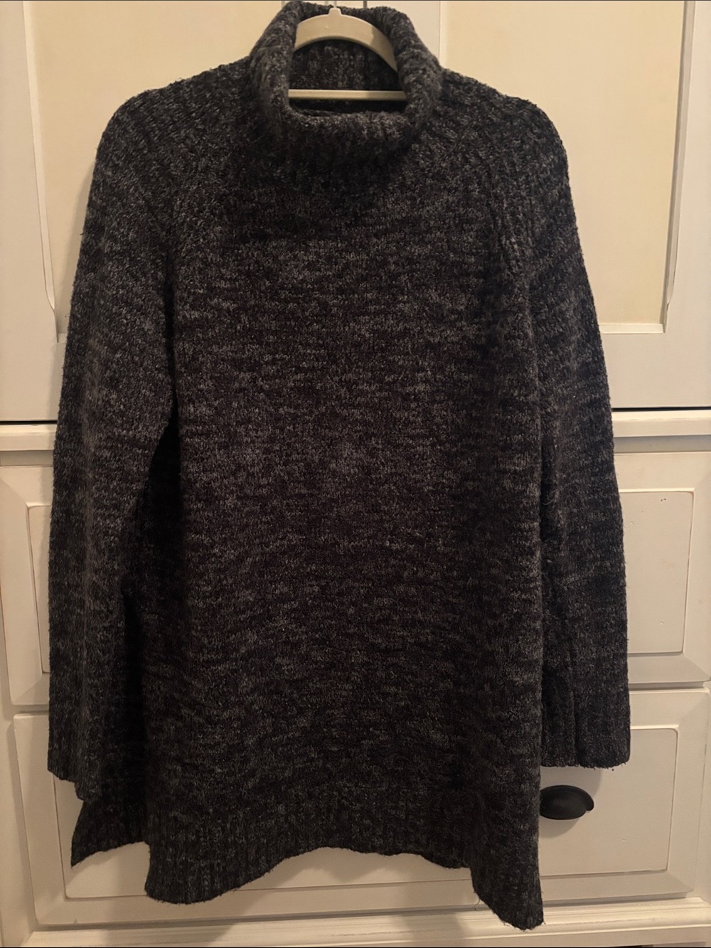 Zara Charcoal Marled Turtleneck Sweater